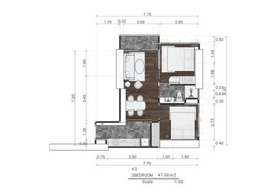 The Luciano Pattaya : เดอะ ลูเซียโน พัทยา - Floor Plan
