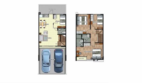 Gusto Town Home Petkasem - Thaweewattana - Floor Plan