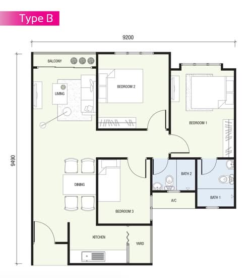 Sky Awani Residensi 2 - Floor Plan - iProperty.com.my