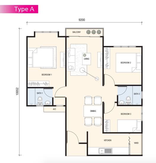 Sky Awani Residensi 2 - Floor Plan - iProperty.com.my