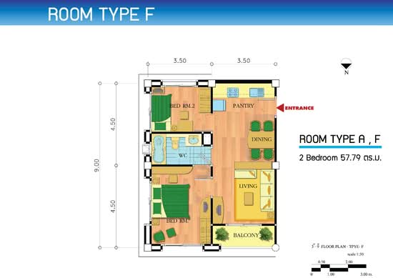 Piman Lakeside Condo : พิมาน เลคไซด์ คอนโด - Floor Plan