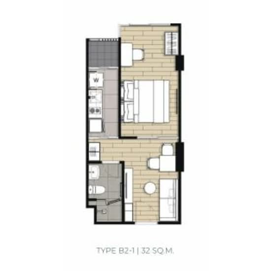Niche Mono Itsaraphap : นิช โมโน อิสรภาพ - Floor Plan