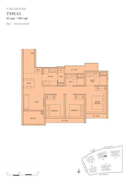 The Botany at Dairy Farm, 3 Dairy Farm Walk, Dairy Farm / Bukit Panjang / Choa Chu Kang, 3 Bedrooms, 883 sqft, Condominium For Sale, by Zhi Wei Tan, 500062938 - 2D - PropertyGuru.com.sg