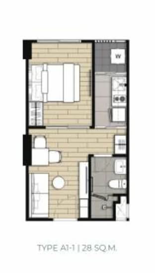Niche Mono Itsaraphap : นิช โมโน อิสรภาพ - Floor Plan
