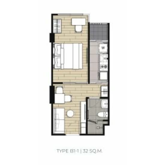 Niche Mono Itsaraphap : นิช โมโน อิสรภาพ - Floor Plan