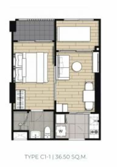 Niche Mono Itsaraphap : นิช โมโน อิสรภาพ - Floor Plan
