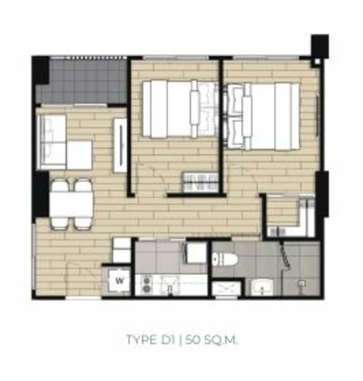 Niche Mono Itsaraphap : นิช โมโน อิสรภาพ - Floor Plan