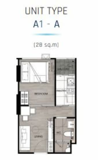 Niche Mono Chaengwattana : นิช โมโน แจ้งวัฒนะ - Floor Plan