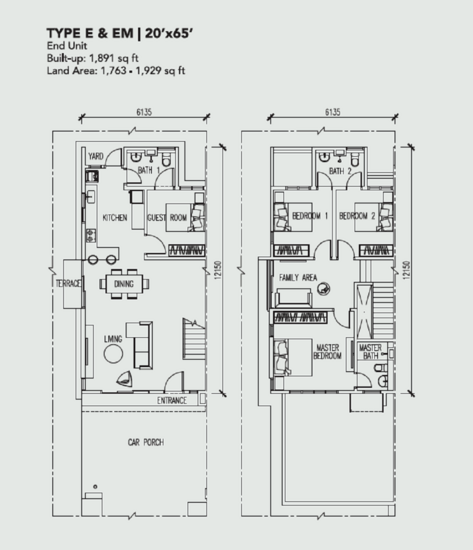 Bandar Ainsdale : Embun - Floor Plan - iProperty.com.my
