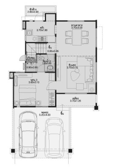 Villaggio Rangsit-Klong 3 : วิลเลจจิโอ รังสิต-คลอง 3 - Floor Plan