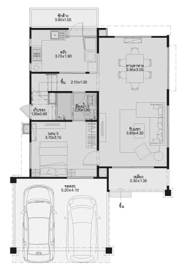 Villaggio Rangsit-Klong 3 : วิลเลจจิโอ รังสิต-คลอง 3 - Floor Plan