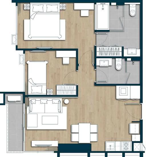 Keen Centre Sriracha : คีน เซ็นเตอร์ ศรีราชา - Floor Plan