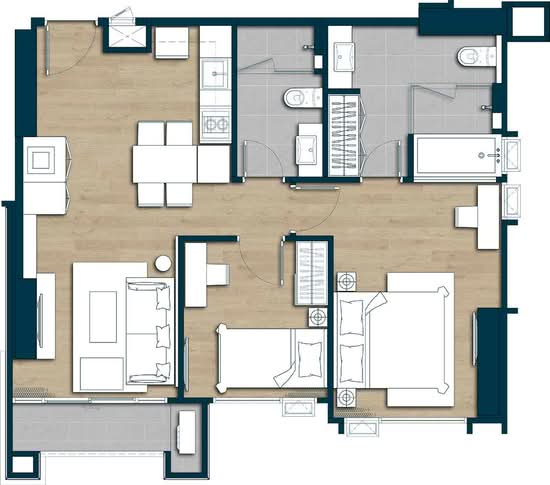 Keen Centre Sriracha : คีน เซ็นเตอร์ ศรีราชา - Floor Plan