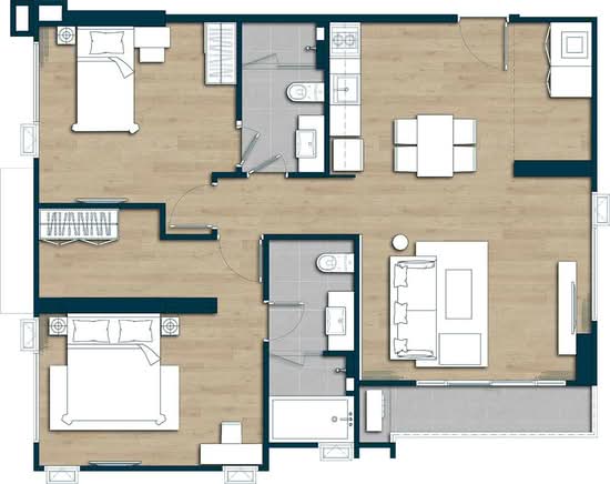 Keen Centre Sriracha : คีน เซ็นเตอร์ ศรีราชา - Floor Plan