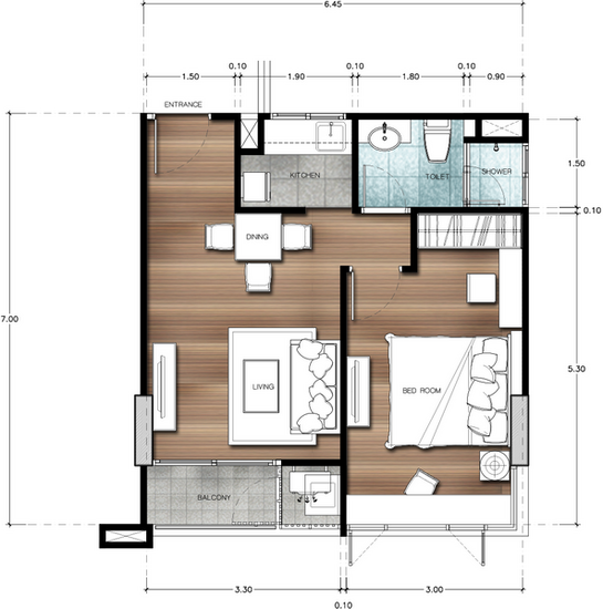 Sucharee Life Laksi-Chaengwattana : สุชารี ไลฟ์ หลักสี่-แจ้งวัฒนะ - Floor Plan