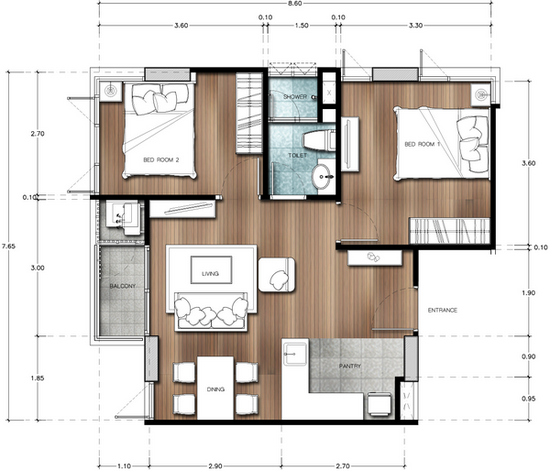 Sucharee Life Laksi-Chaengwattana : สุชารี ไลฟ์ หลักสี่-แจ้งวัฒนะ - Floor Plan