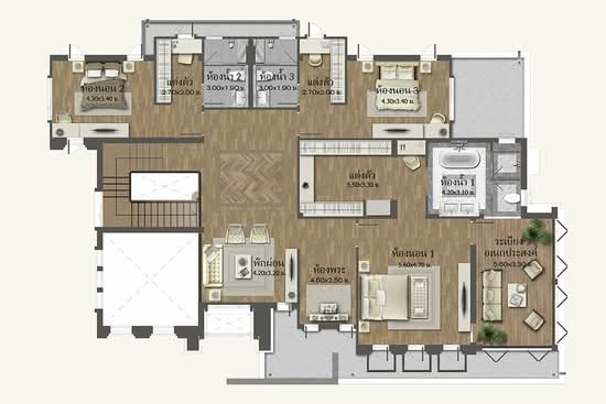 Baan Sansiri Pattanakarn - Floor Plan
