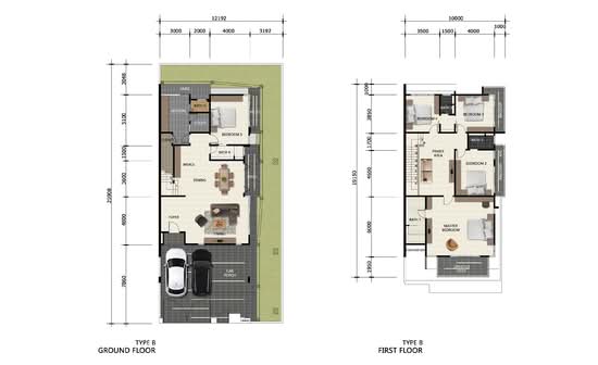 Aralia- 2 Storey Twin Villas@ Palm Villa - Floor Plan - iProperty.com.my
