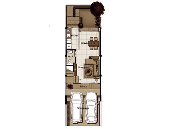 The Terrace Ramintra 65 - Floor Plan