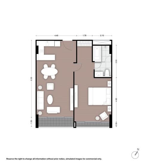 Noble Above Wireless-Ruamrudee : โนเบิล อเบิฟ ไวร์เลส-ร่วมฤดี - Floor Plan