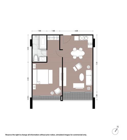 Noble Above Wireless-Ruamrudee : โนเบิล อเบิฟ ไวร์เลส-ร่วมฤดี - Floor Plan