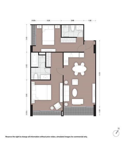 Noble Above Wireless-Ruamrudee : โนเบิล อเบิฟ ไวร์เลส-ร่วมฤดี - Floor Plan