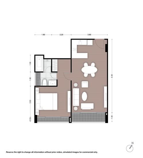 Noble Above Wireless-Ruamrudee : โนเบิล อเบิฟ ไวร์เลส-ร่วมฤดี - Floor Plan