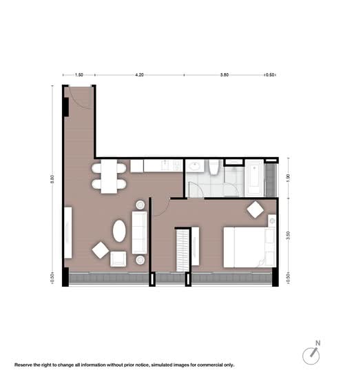 Noble Above Wireless-Ruamrudee : โนเบิล อเบิฟ ไวร์เลส-ร่วมฤดี - Floor Plan