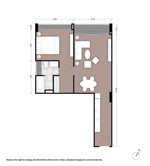 Noble Above Wireless-Ruamrudee : โนเบิล อเบิฟ ไวร์เลส-ร่วมฤดี - Floor Plan