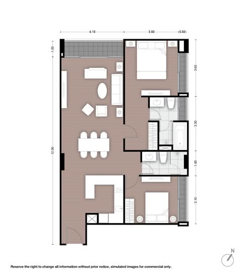 Noble Above Wireless-Ruamrudee : โนเบิล อเบิฟ ไวร์เลส-ร่วมฤดี - Floor Plan