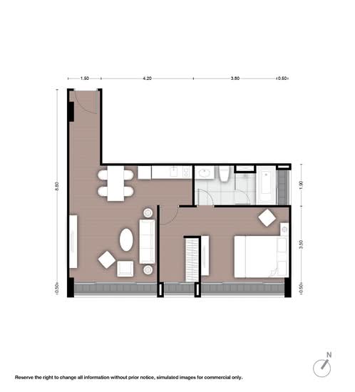 Noble Above Wireless-Ruamrudee : โนเบิล อเบิฟ ไวร์เลส-ร่วมฤดี - Floor Plan