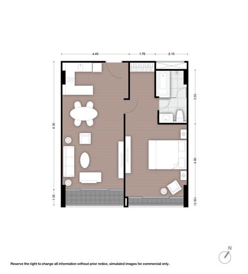 Noble Above Wireless-Ruamrudee : โนเบิล อเบิฟ ไวร์เลส-ร่วมฤดี - Floor Plan