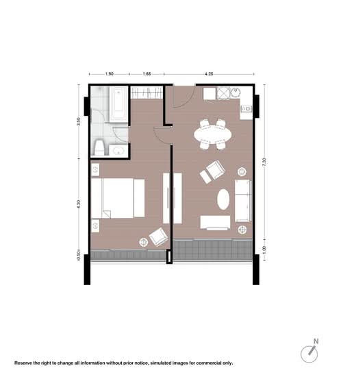 Noble Above Wireless-Ruamrudee : โนเบิล อเบิฟ ไวร์เลส-ร่วมฤดี - Floor Plan