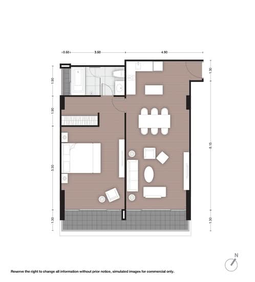 Noble Above Wireless-Ruamrudee : โนเบิล อเบิฟ ไวร์เลส-ร่วมฤดี - Floor Plan