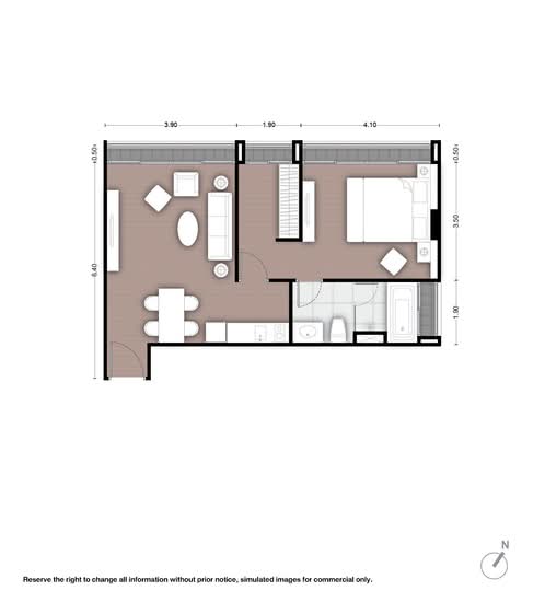 Noble Above Wireless-Ruamrudee : โนเบิล อเบิฟ ไวร์เลส-ร่วมฤดี - Floor Plan