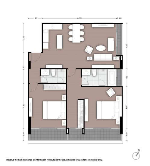 Noble Above Wireless-Ruamrudee : โนเบิล อเบิฟ ไวร์เลส-ร่วมฤดี - Floor Plan