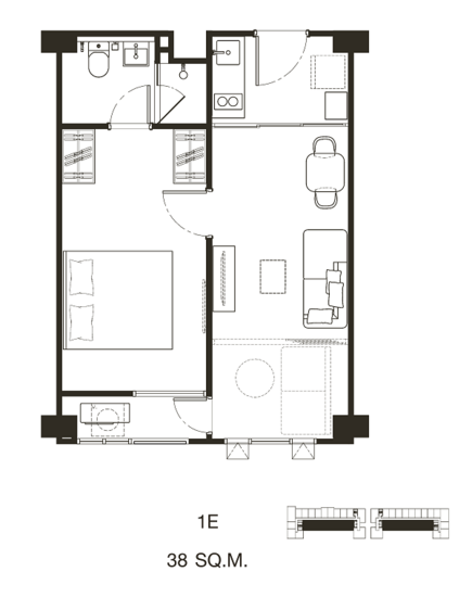 Quintara Phume Sukhumvit 39 : ควินทารา ภูม สุขุมวิท 39 - Floor Plan