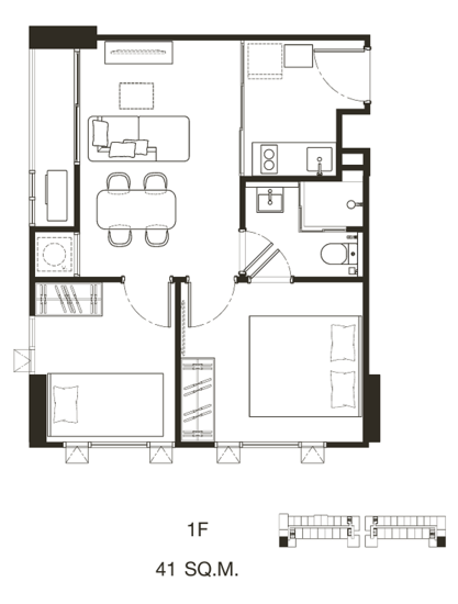 Quintara Phume Sukhumvit 39 : ควินทารา ภูม สุขุมวิท 39 - Floor Plan