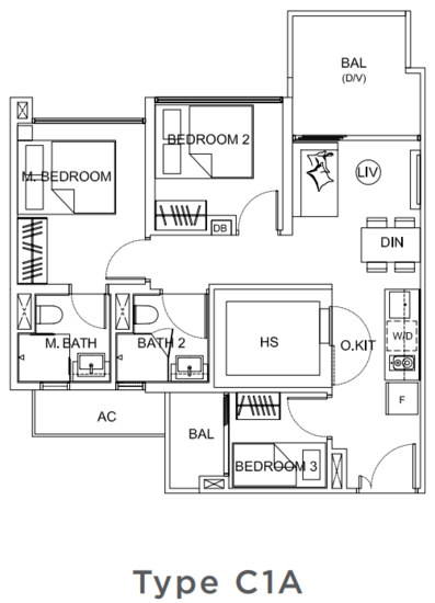 Uptown @ Farrer - Floor Plan