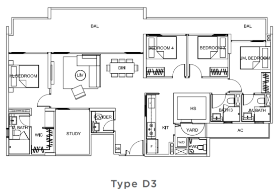 Uptown @ Farrer - Floor Plan