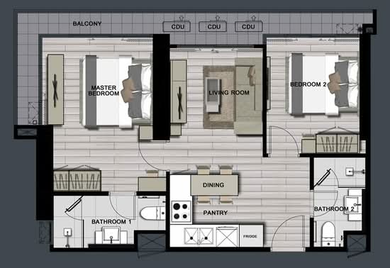 The Politan Rive - Floor Plan