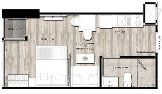 Infinity One Condominium : อินฟินิตี้ วัน คอนโดมิเนียม - Floor Plan