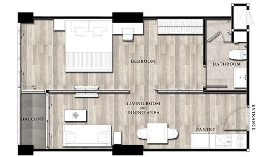 Infinity One Condominium : อินฟินิตี้ วัน คอนโดมิเนียม - Floor Plan