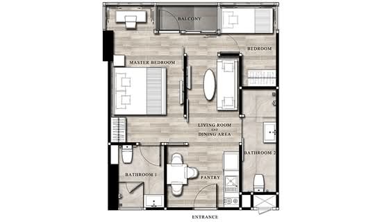Infinity One Condominium : อินฟินิตี้ วัน คอนโดมิเนียม - Floor Plan