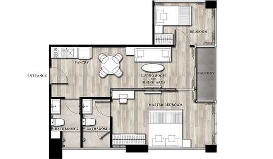 Infinity One Condominium : อินฟินิตี้ วัน คอนโดมิเนียม - Floor Plan