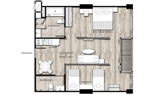 Infinity One Condominium : อินฟินิตี้ วัน คอนโดมิเนียม - Floor Plan