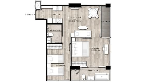 Infinity One Condominium : อินฟินิตี้ วัน คอนโดมิเนียม - Floor Plan