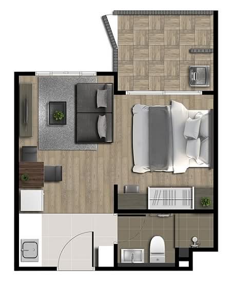 Dcondo Bliss Sriracha - Floor Plan