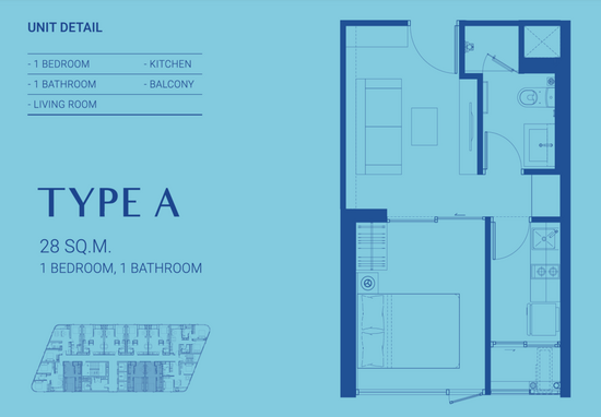 Skyrise Avenue Sukhumvit 64 - Floor Plan