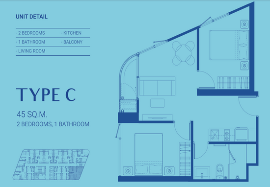 Skyrise Avenue Sukhumvit 64 - Floor Plan